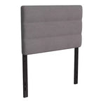 Merrick Lane Headboard with Tufted Upholstery and Powder Coated Metal Frame