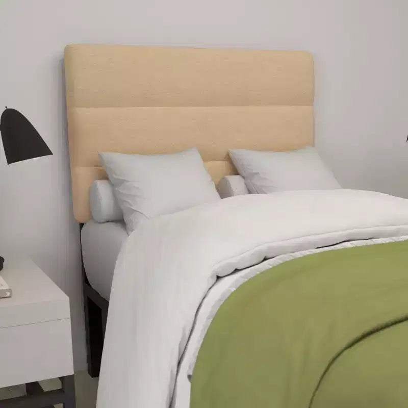 Tufted Upholstered Headboard with Powder Coated Metal Frame and Adjustable Rail Slots