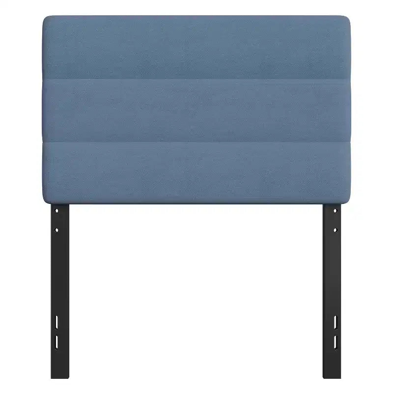 Channel Stitched Upholstered Headboard with Adjustable Height from 44.5 to 57.25 Inches