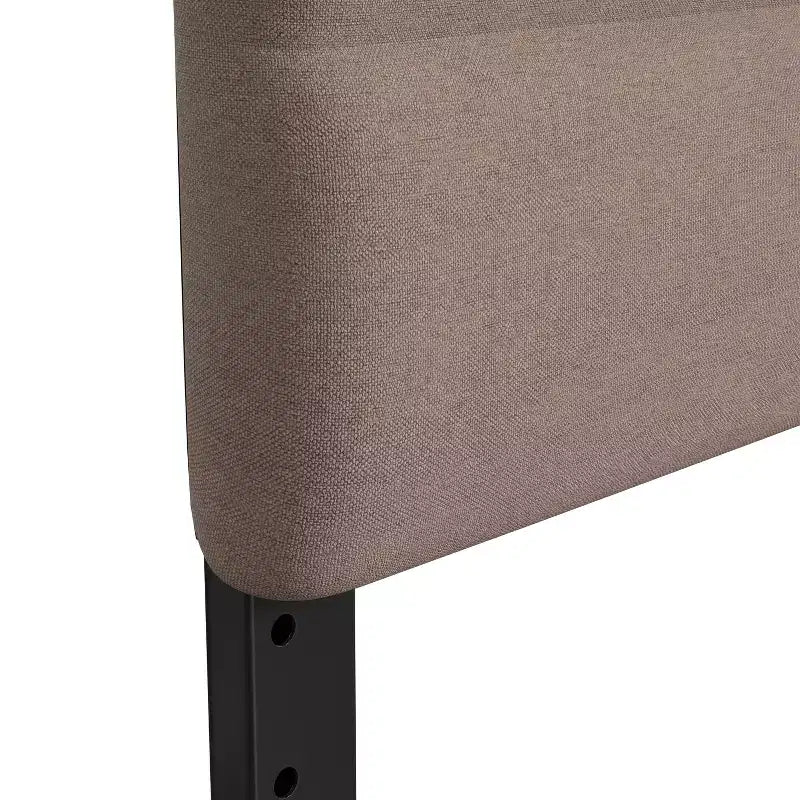 Channel Stitched Upholstered Headboard with Adjustable Height from 44.5 to 57.25 Inches