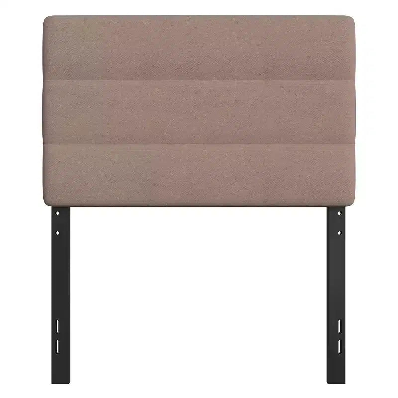 Channel Stitched Upholstered Headboard with Adjustable Height from 44.5 to 57.25 Inches
