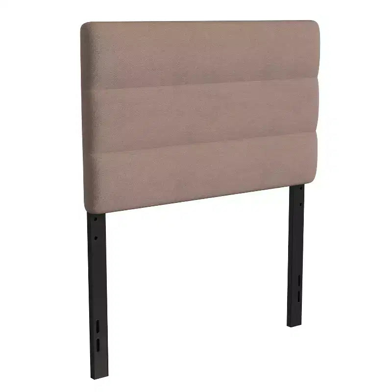 Channel Stitched Upholstered Headboard with Adjustable Height from 44.5 to 57.25 Inches