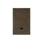 Table d'appoint de chevet Monterey en bois massif avec prises de courant cachées