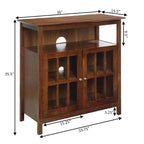 Meuble TV Big Sur Highboy de 40 pouces avec rangements, par Convenience Concepts