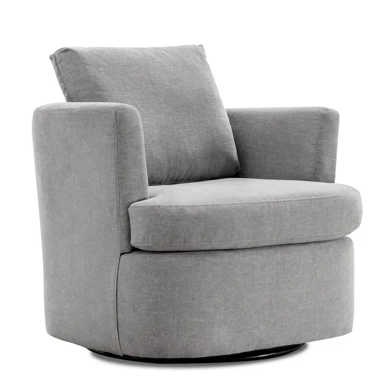 Fauteuils pivotants modernes Chenille pour salon