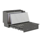 Lit escamotable coffre Chelsea Queen avec matelas