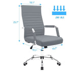 Chaise de bureau Homall nervurée Chaise de bureau d'ordinateur