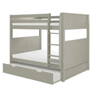 Lit superposé Camaflexi double sur double avec lit gigogne simple - Tête de lit à panneaux