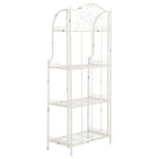 SAFAVIEH Bryn Étagère de boulanger d'extérieur victorienne en fer forgé à 4 niveaux - 63,5 cm l x 38,1 cm P x 160 cm H - 25L x 15P x 63H