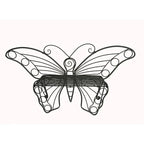 Banc Papillon Ancien en Métal Noir