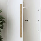 Armoire moderne autoportante en bois massif avec étagères de rangement