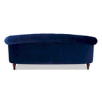 Canapé capitonné chesterfield La Rosa 84 en velours, style moderne du milieu du siècle
