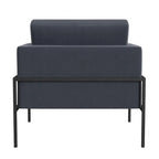 Fauteuil club moderne HomePop rembourré avec cadre en métal