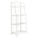 SAFAVIEH Bryn Étagère de boulanger d'extérieur victorienne en fer forgé à 4 niveaux - 63,5 cm l x 38,1 cm P x 160 cm H - 25L x 15P x 63H