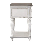 Table de chevet à pieds blancs antiques Magnolia Manor