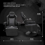 Fauteuil inclinable de jeu - Chaise de jeu inclinable avec repose-pieds